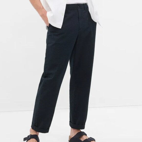 GAP Other - GAP Lightweight Seersucker Pants with E-Waist, New Classic Navy, Medium, NWT 🏷️